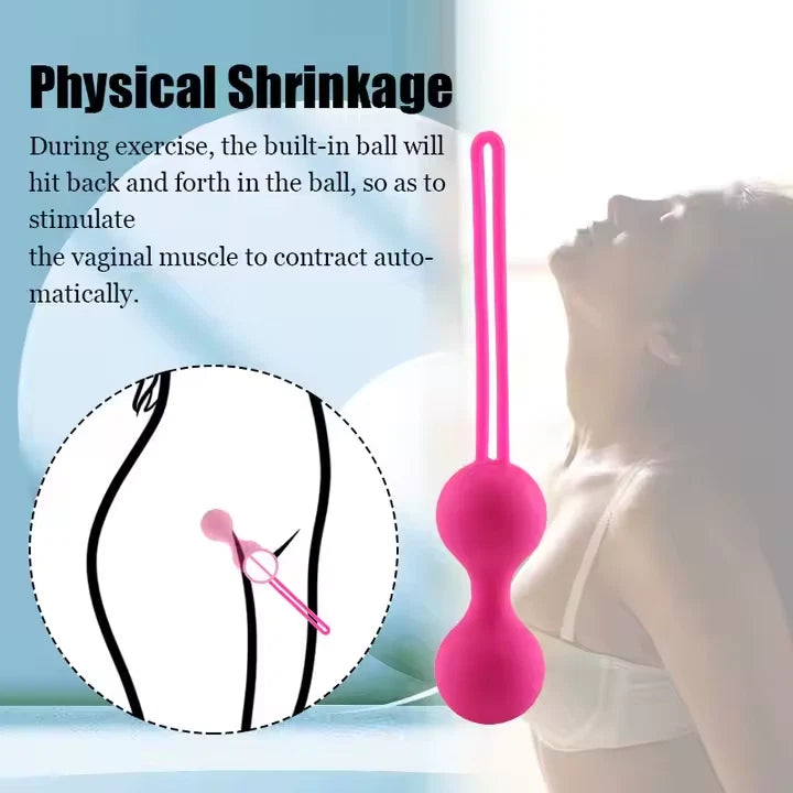 Ben Wa Kegel Balls Pelvic Exerciser Silicone Vaginal Muscle Tightening Exerciser Sex Toys for Women Couples