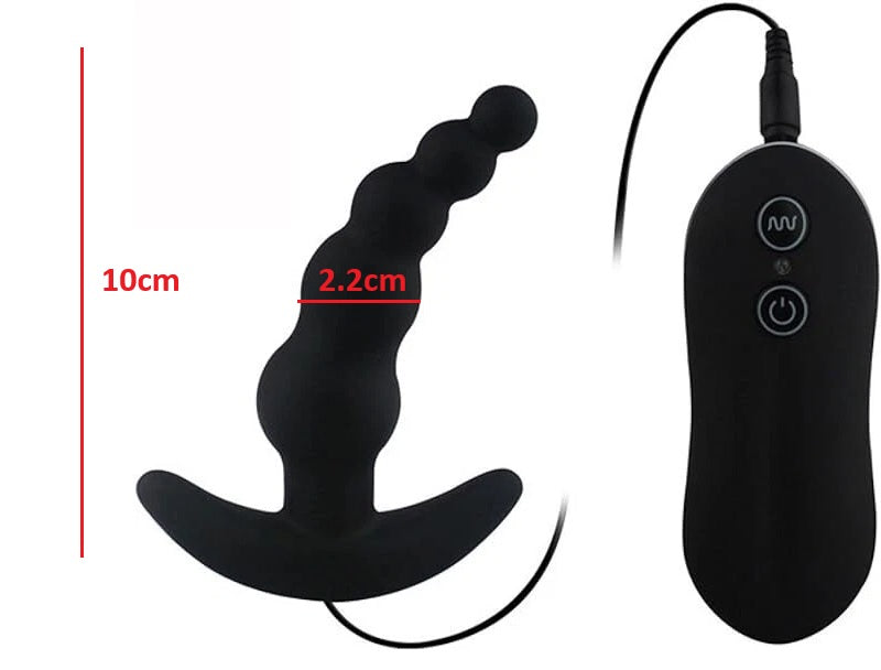 Vibrating Anal Butt Plug Beads Prostate Massager Sex Toys for Men Woman Couples LGBTQ Gay