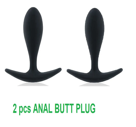 2pcs Anal Butt Plug Dildo Prostate Massager Sex Toys for Men Women Couples Gay