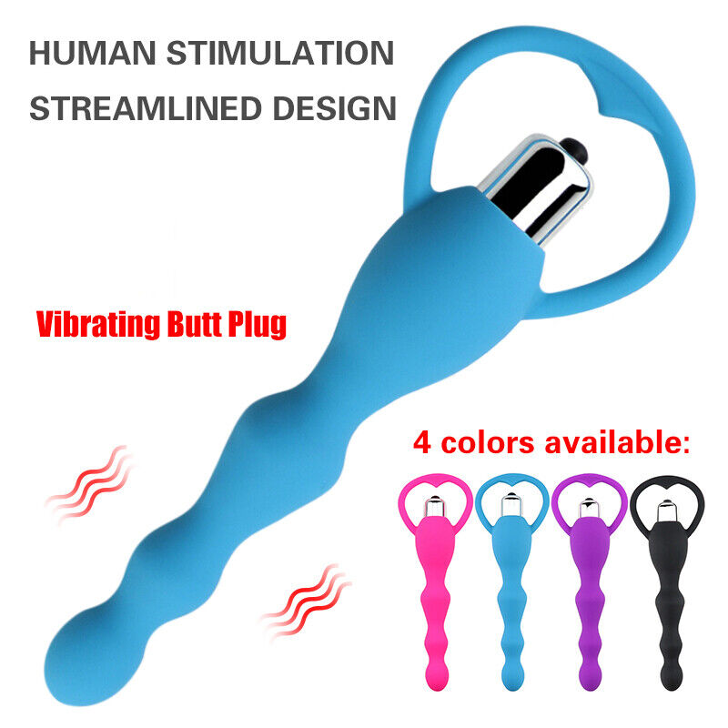 Vibrating Anal Butt Plug Beads Prostate Massager Sex Toys for Men Woman Couples LGBTQ Gay
