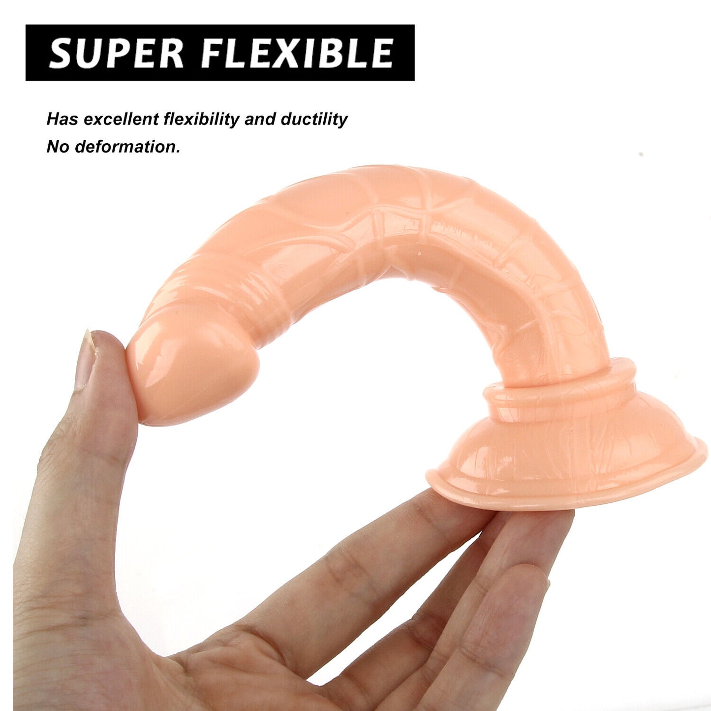 5.51" Realistic Dildo Suction Cup Thick Dong Anal Butt Ass Plug Sex Toys For Men Women Couples