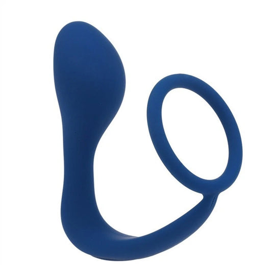 Penis Cock Ring & Anal Butt Plug Prostate Massager Sex Toys for Men Women Couples LGBTQ Gay