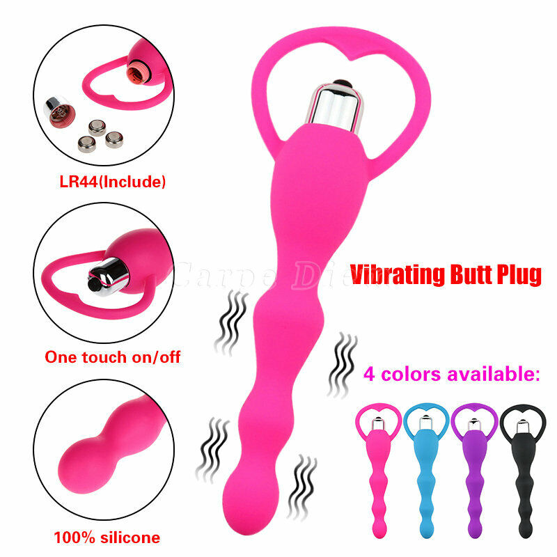 Vibrating Anal Butt Plug Beads Prostate Massager Sex Toys for Men Woman Couples LGBTQ Gay
