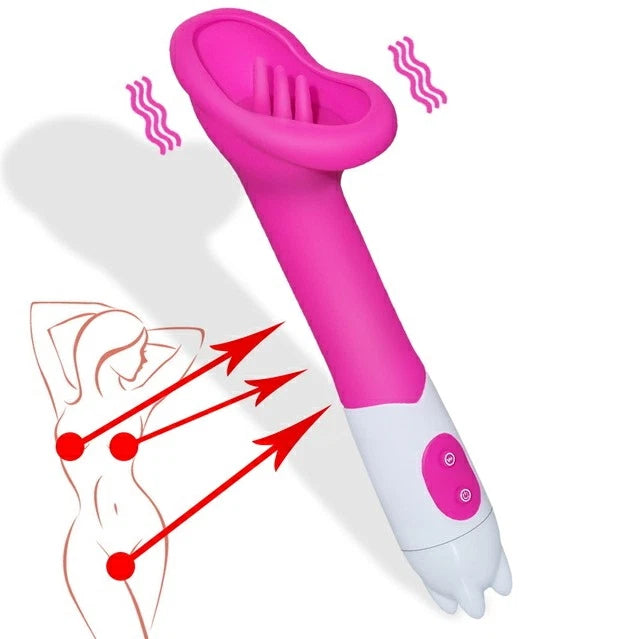 Licking Sucking Vibrator Clit Stimulator Masturbation Tongue Sex Toys for Men Women Couple Masturbator Massager