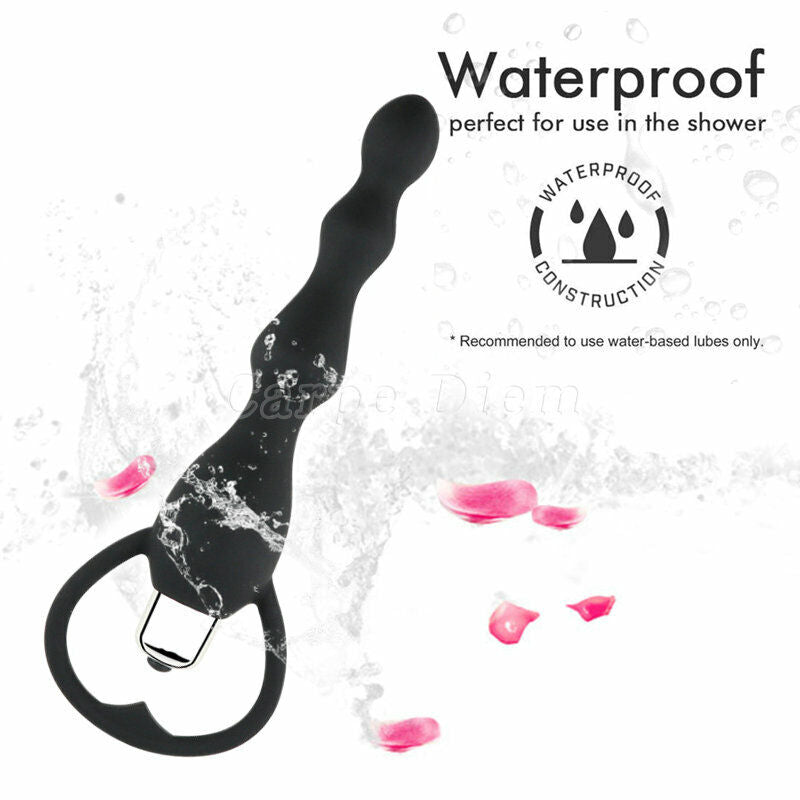 Vibrating Anal Butt Plug Beads Prostate Massager Sex Toys for Men Woman Couples LGBTQ Gay