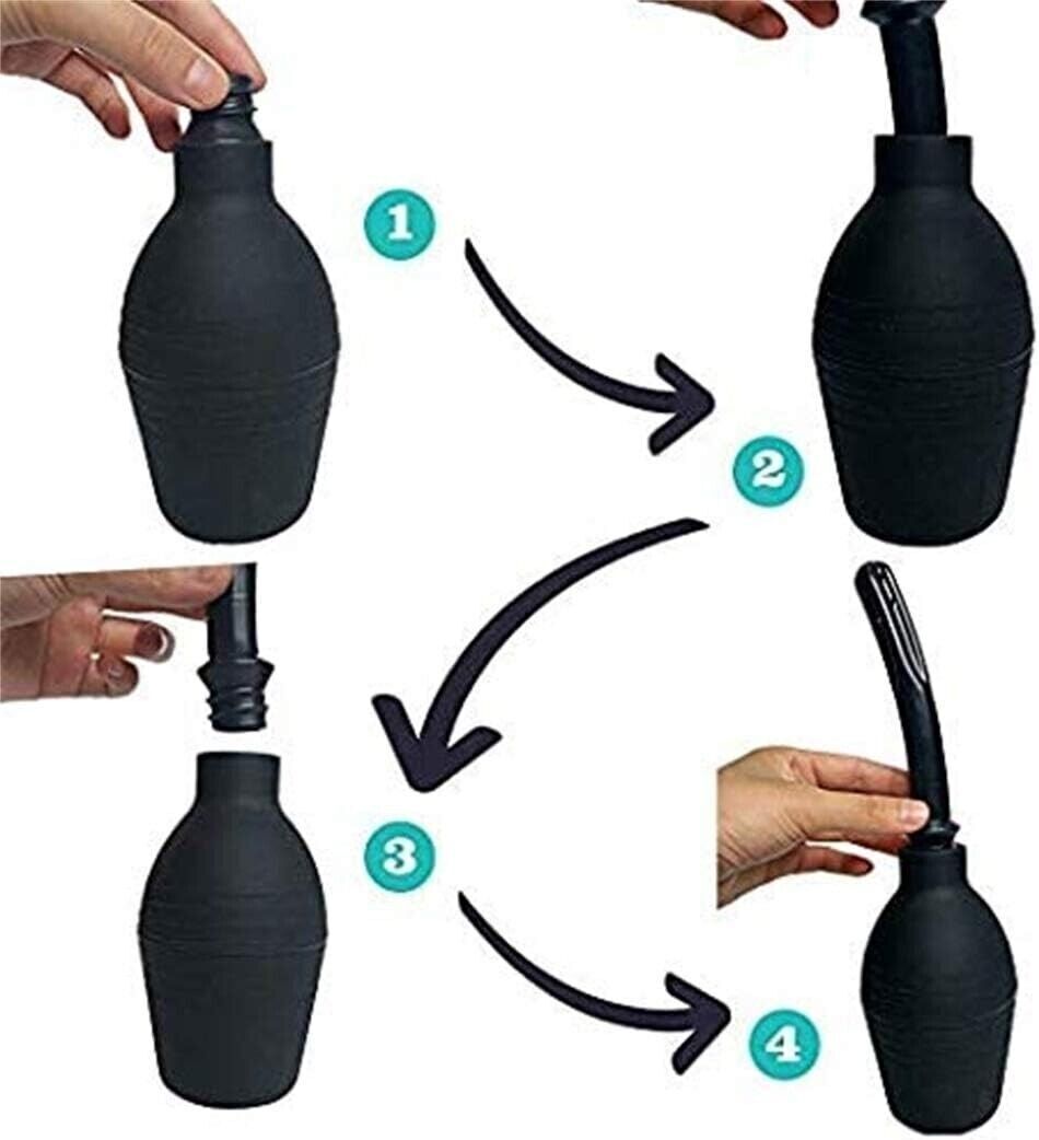 310ml Enema Anal Butt Vagina Bulb Douche Irrigation Colonic Cleaner Rectal Syringe for Men Women