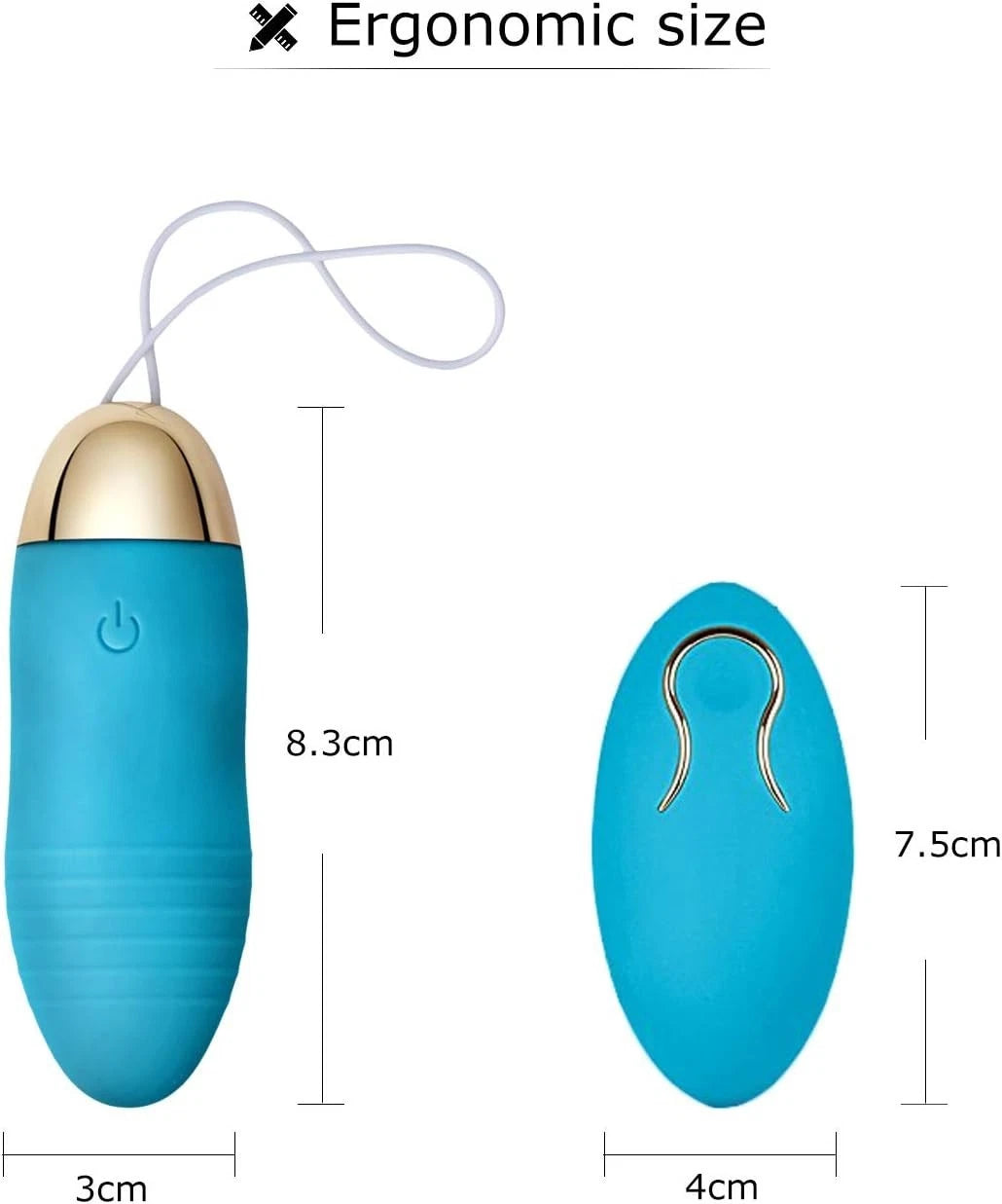 Wireless Remote-Control Vibrating Egg Bullet Vibrator Sex Toy for Men Women Couple Masturbator Massager