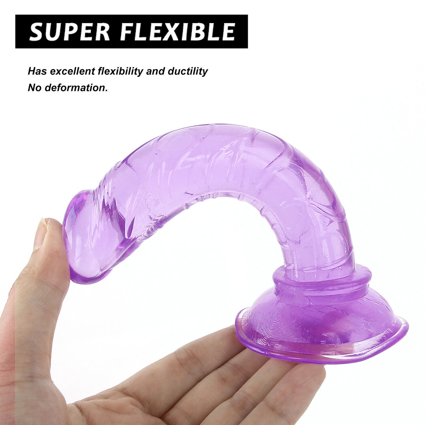 5.51" Realistic Dildo Suction Cup Thick Dong Anal Butt Ass Plug Sex Toys For Men Women Couples