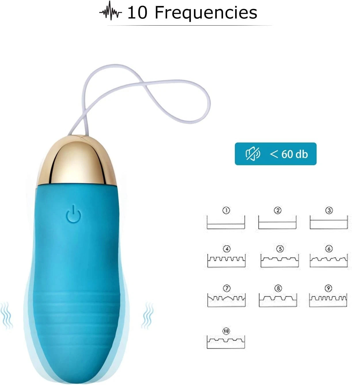 Wireless Remote-Control Vibrating Egg Bullet Vibrator Sex Toy for Men Women Couple Masturbator Massager