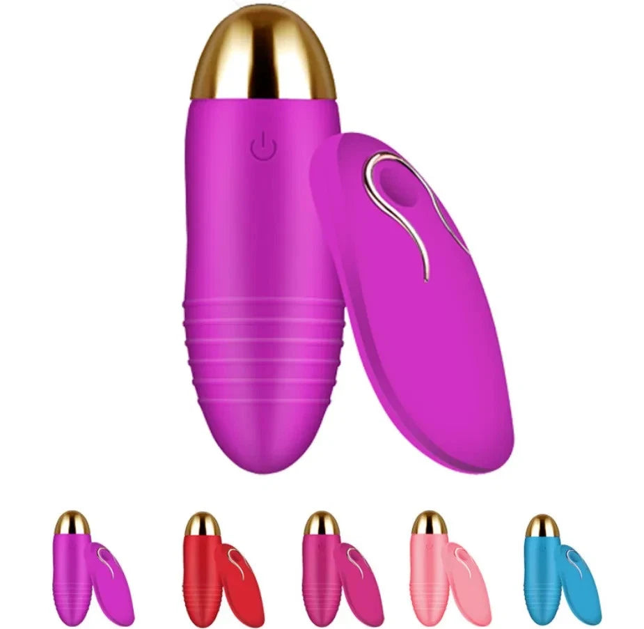 Wireless Remote-Control Vibrating Egg Bullet Vibrator Sex Toy for Men Women Couple Masturbator Massager