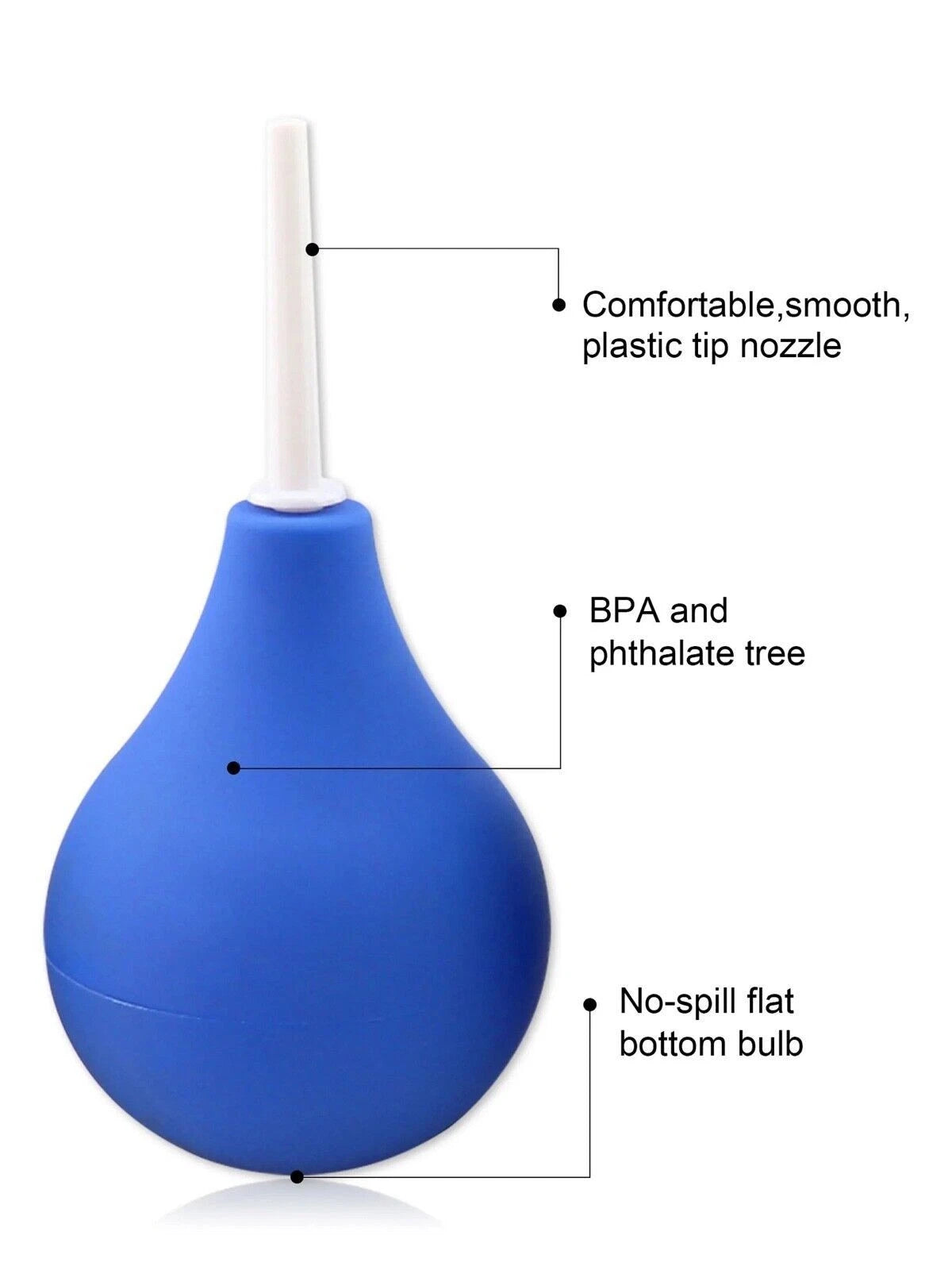 224ml Enema Anal Butt Vagina Bulb Douche Irrigation Colonic Cleaner Rectal Syringe for Men Women