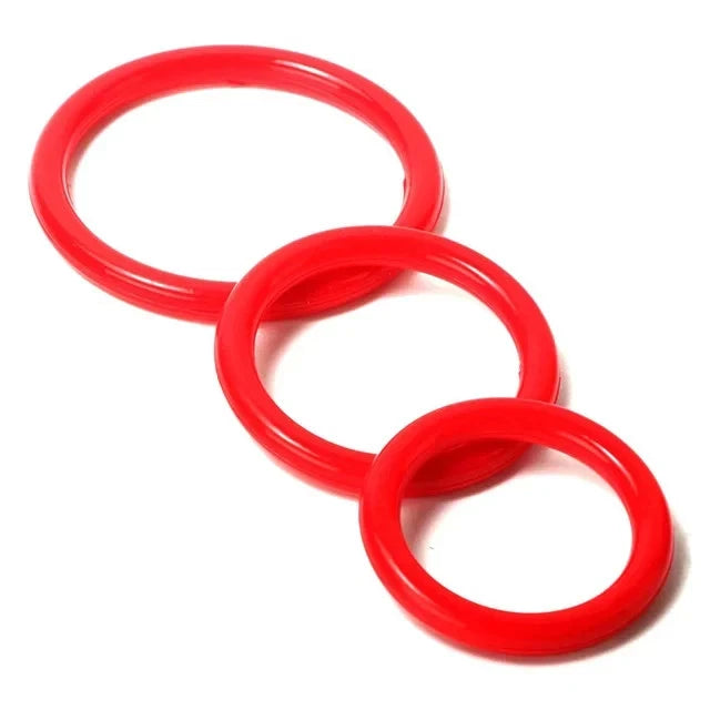 3pcs Penis Cock Ring Enlarger Sleeve Erection Enhancer Delay Ejaculation Male Sex Toys for Men Couples