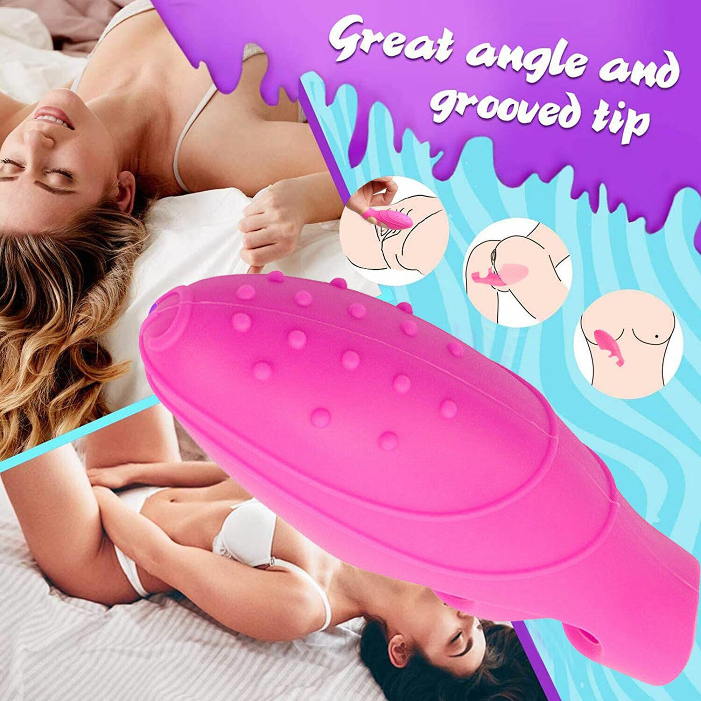 Mini Finger Bullet Pussy Nipples Vibrator G-Spot Massager Masturbator Sex Toys for Women Men Couples