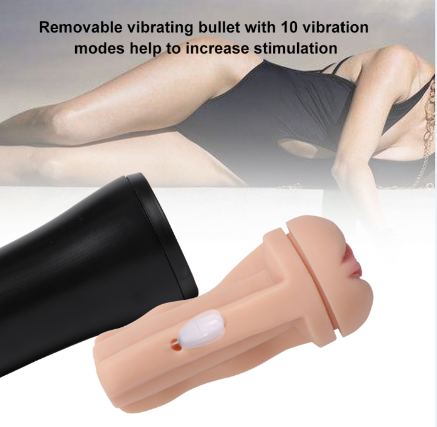 Vibrating Masturbation Cup Penis Flesh Light Sleeve Sex Toys for Men Real Girl Voice Sex Toys for Men Couples