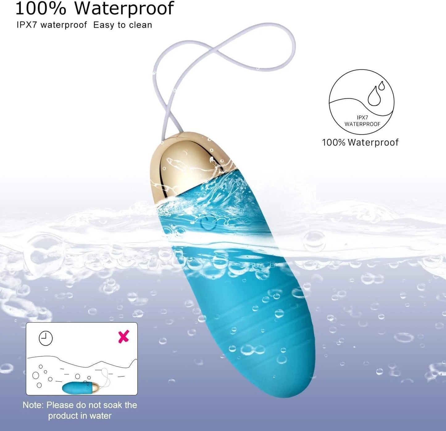Wireless Remote-Control Vibrating Egg Bullet Vibrator Sex Toy for Men Women Couple Masturbator Massager
