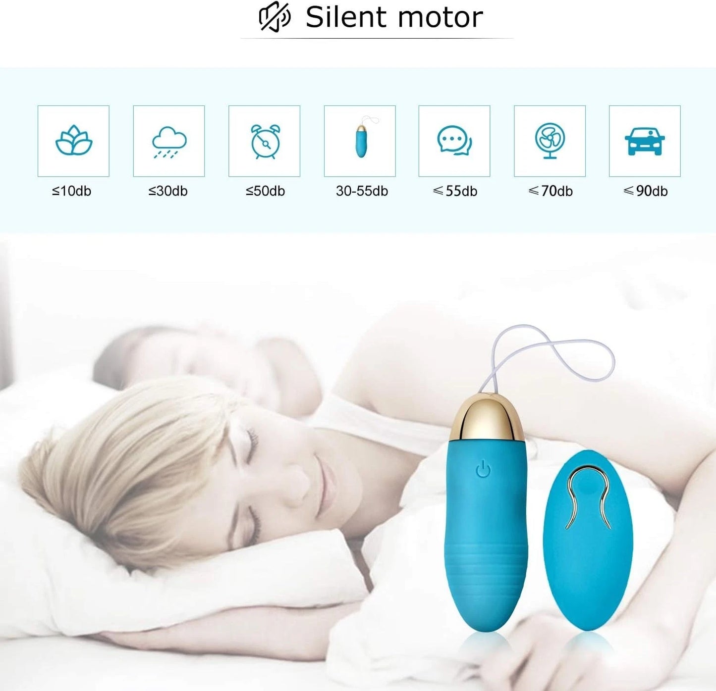 Wireless Remote-Control Vibrating Egg Bullet Vibrator Sex Toy for Men Women Couple Masturbator Massager