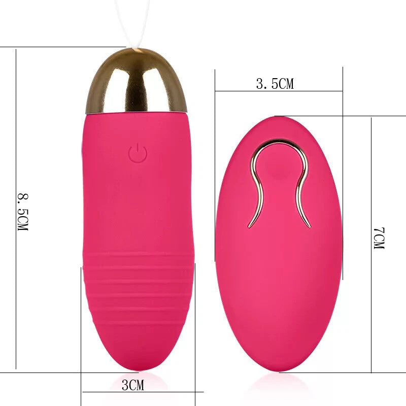 Wireless Remote-Control Vibrating Egg Bullet Vibrator Sex Toy for Men Women Couple Masturbator Massager