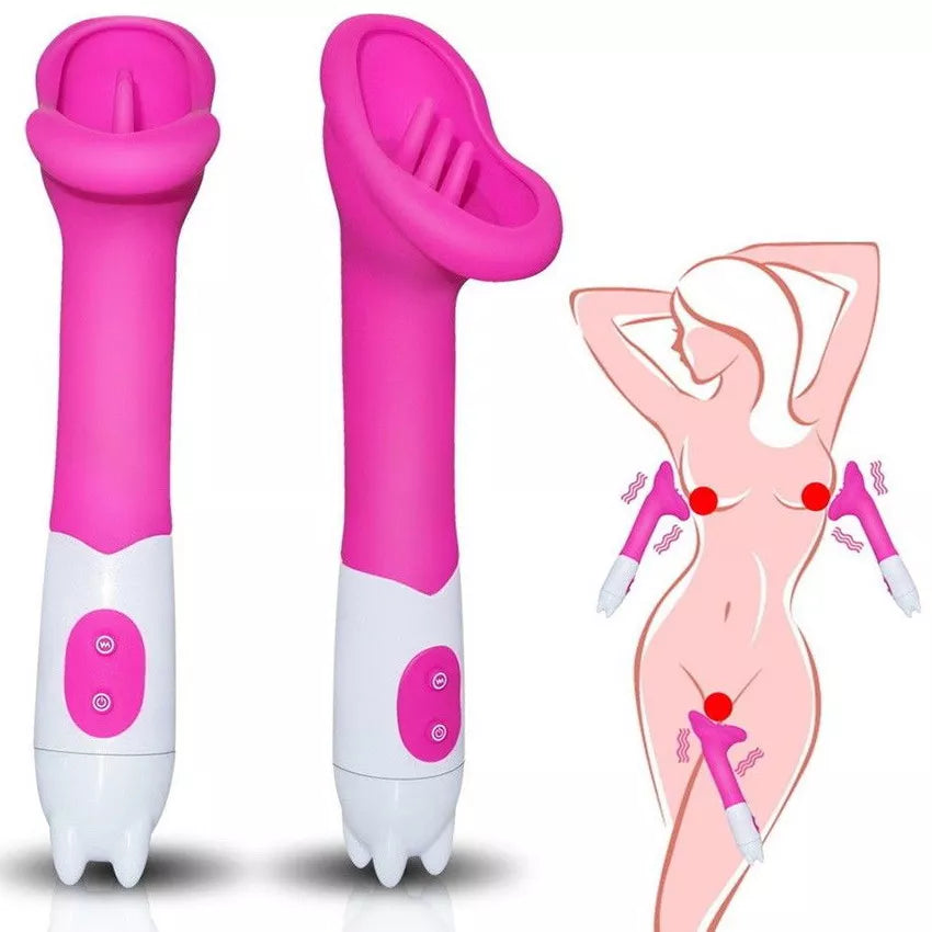 Licking Sucking Vibrator Clit Stimulator Masturbation Tongue Sex Toys for Men Women Couple Masturbator Massager
