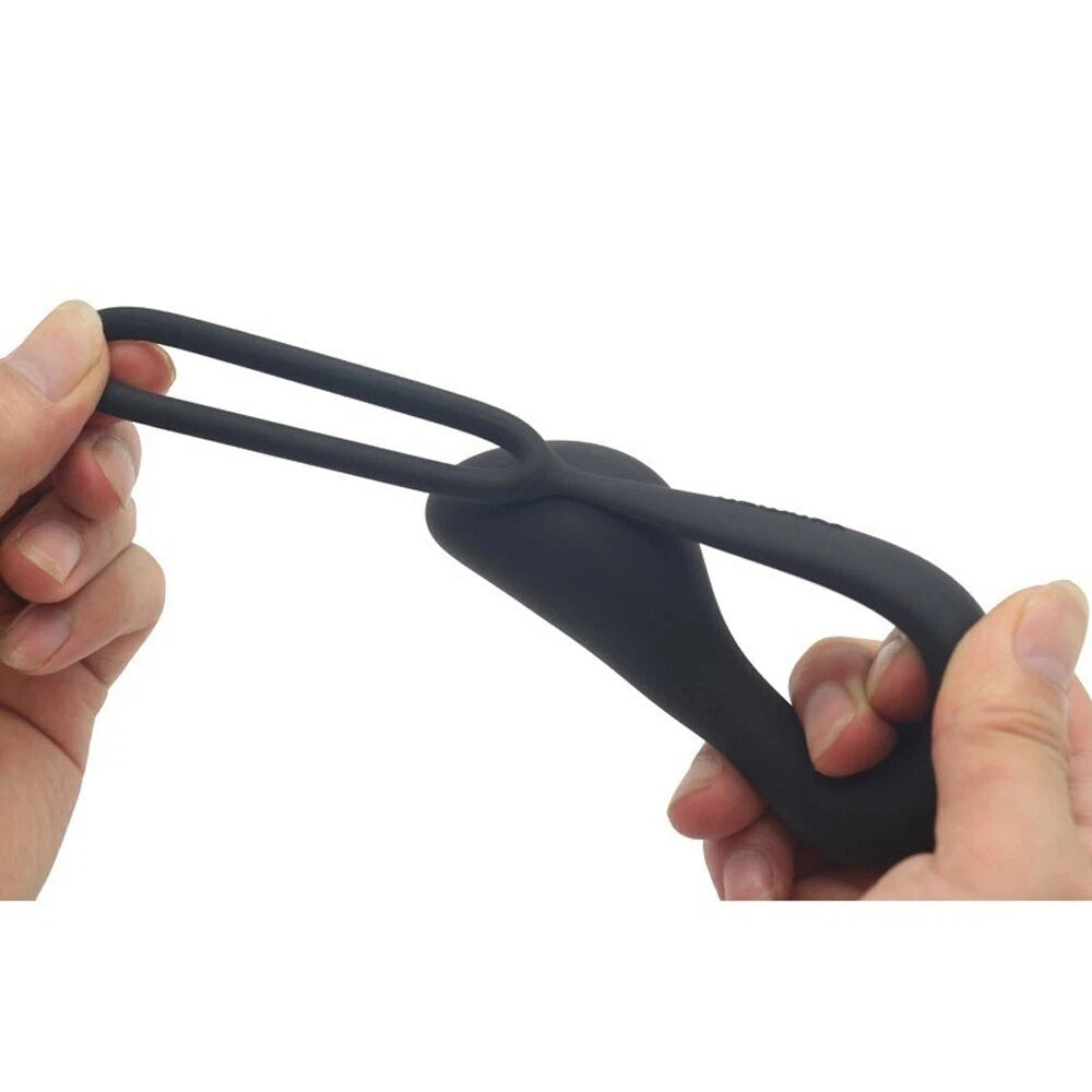 Penis Cock Ring &Anal Butt Plug Prostate Massager Sex Toys for Men Women Couples LGBTQ Gay