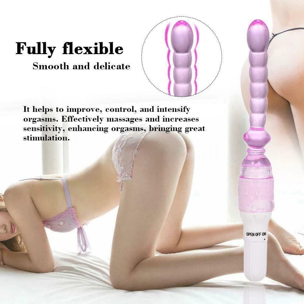 Vibrating Anal Butt Plug Beads Dildo Prostate Massager Sex Toys for Men Women Couples LGBTQ Gay
