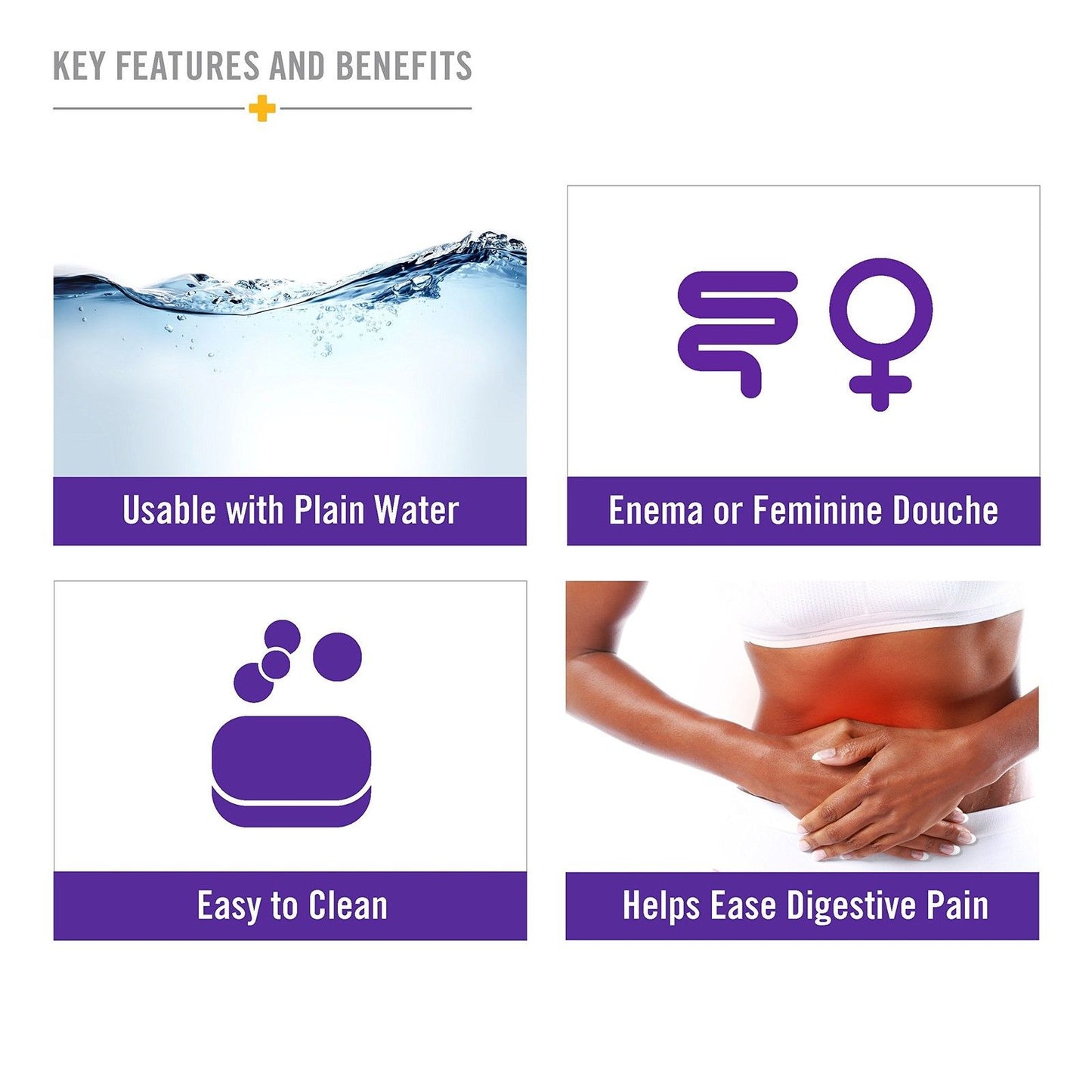 Reusable Enema System Kit Douche Detox Bag Colonic Irrigation Cleaner Rectal Syringe Anal Butt Vagina Plug