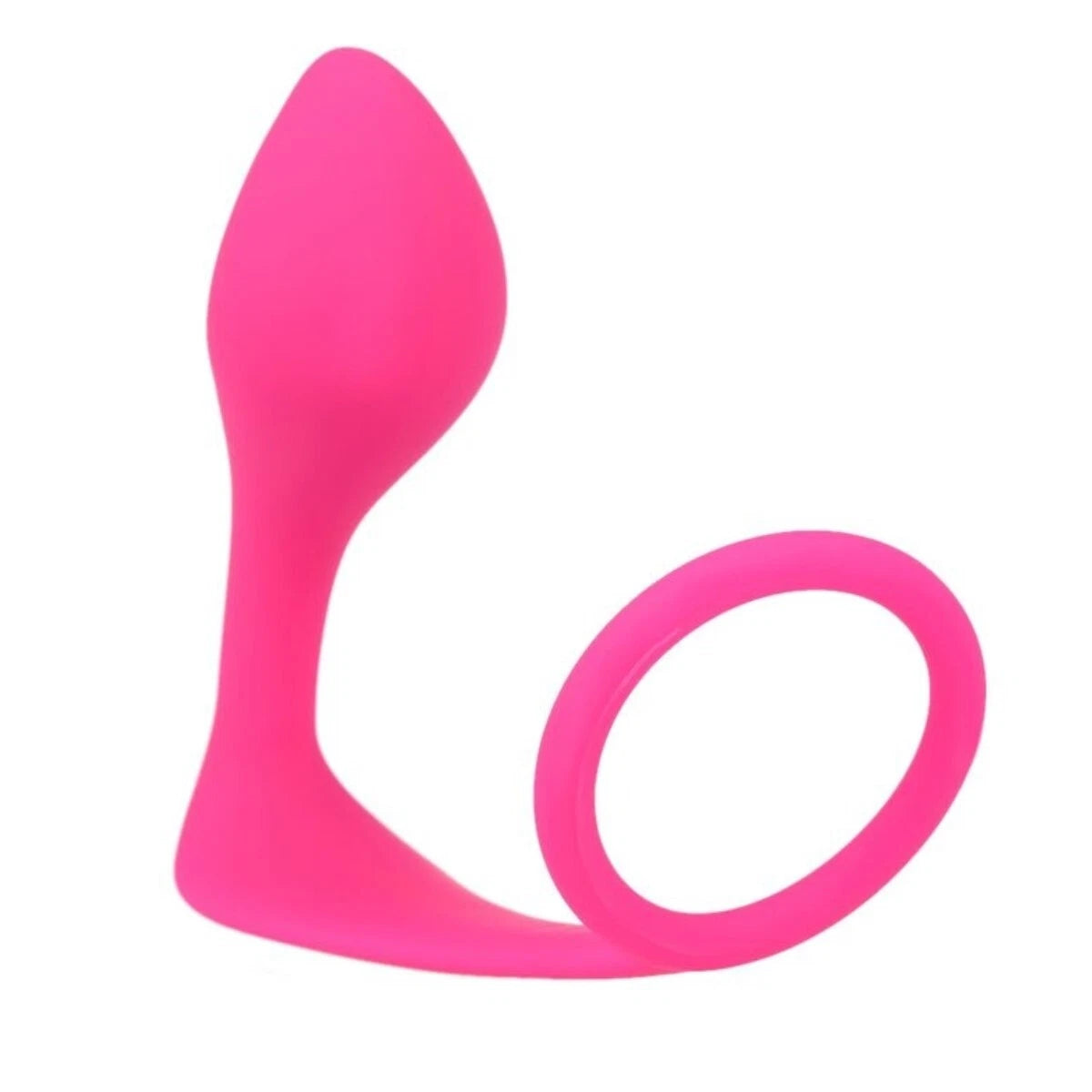 Penis Cock Ring & Anal Butt Plug Prostate Massager Sex Toys for Men Women Couples LGBTQ Gay