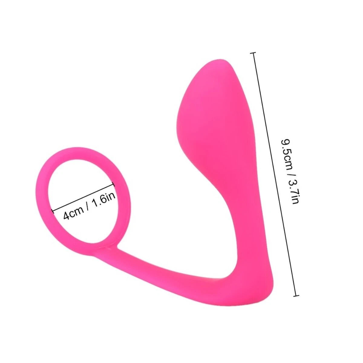 Penis Cock Ring & Anal Butt Plug Prostate Massager Sex Toys for Men Women Couples LGBTQ Gay