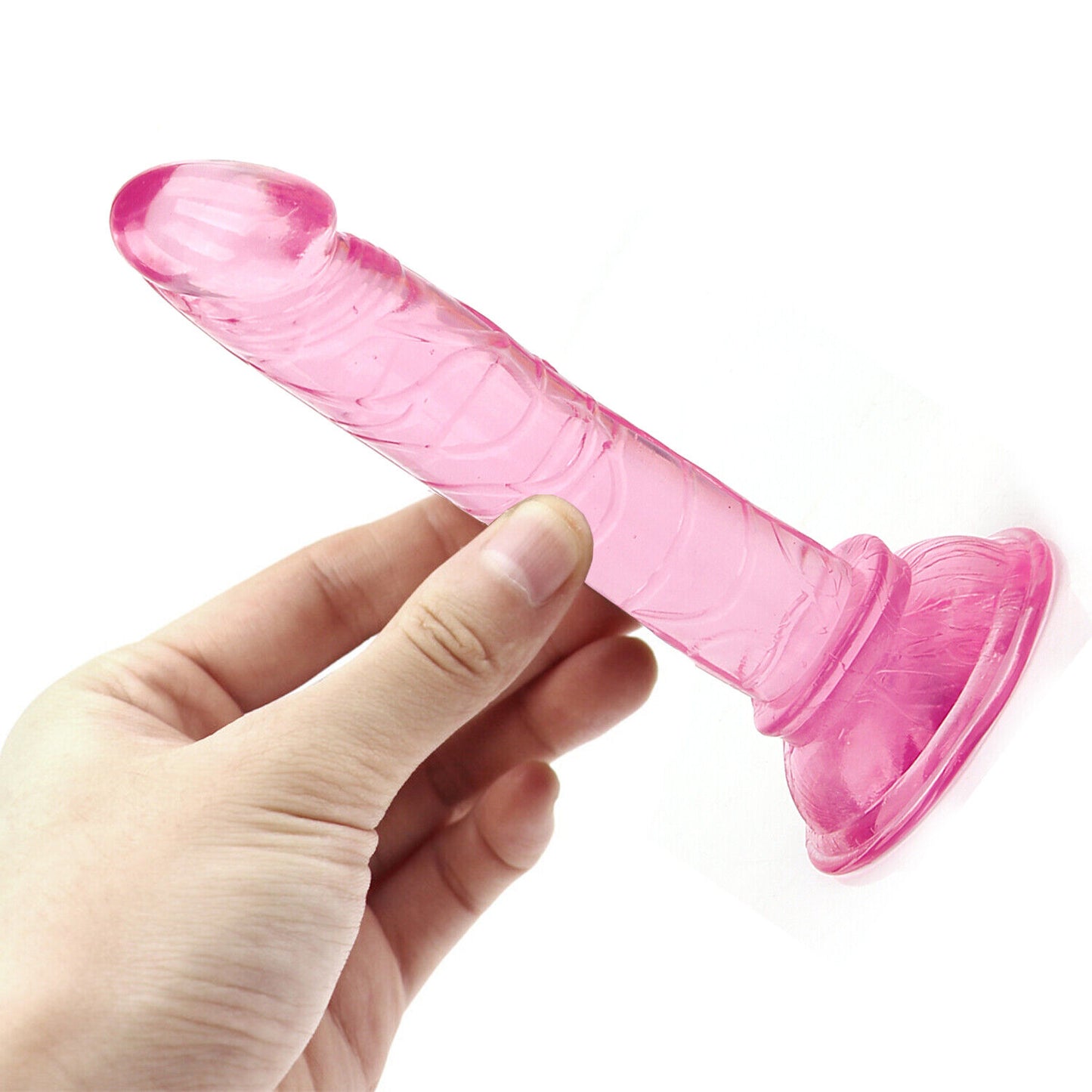 5.51" Realistic Dildo Suction Cup Thick Dong Anal Butt Ass Plug Sex Toys For Men Women Couples