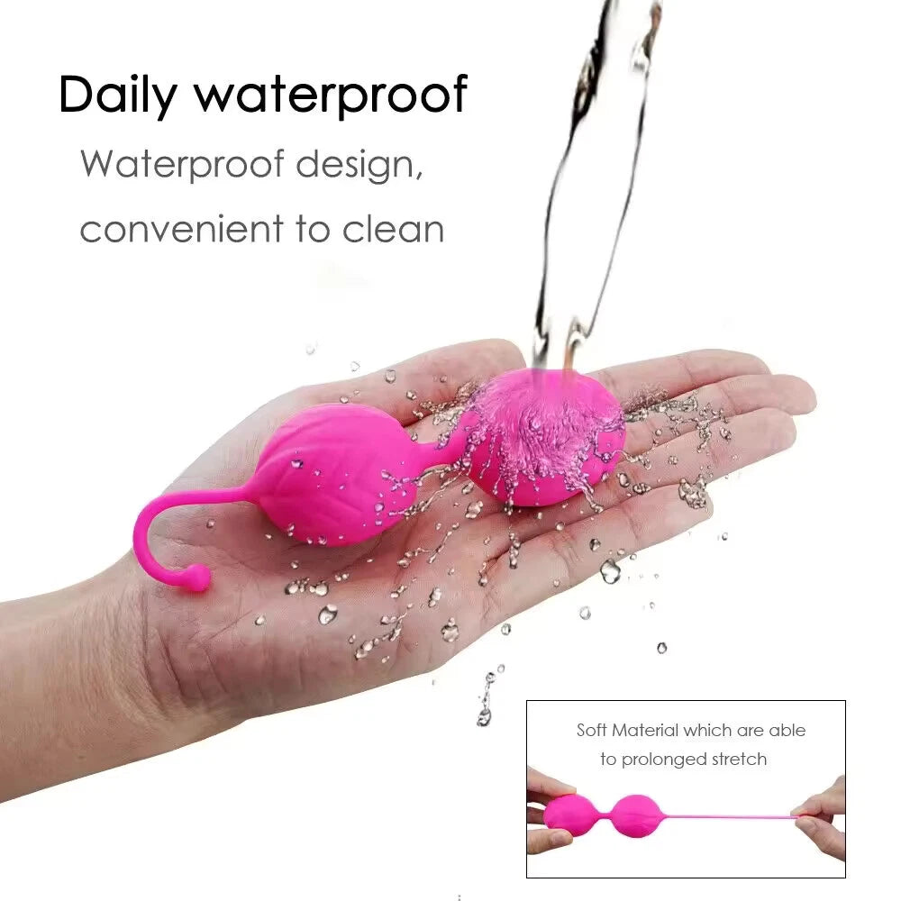 Ben Wa Kegel Balls Pelvic Exerciser Silicone Vaginal Muscle Tightening Exerciser Sex Toys for Women Couples