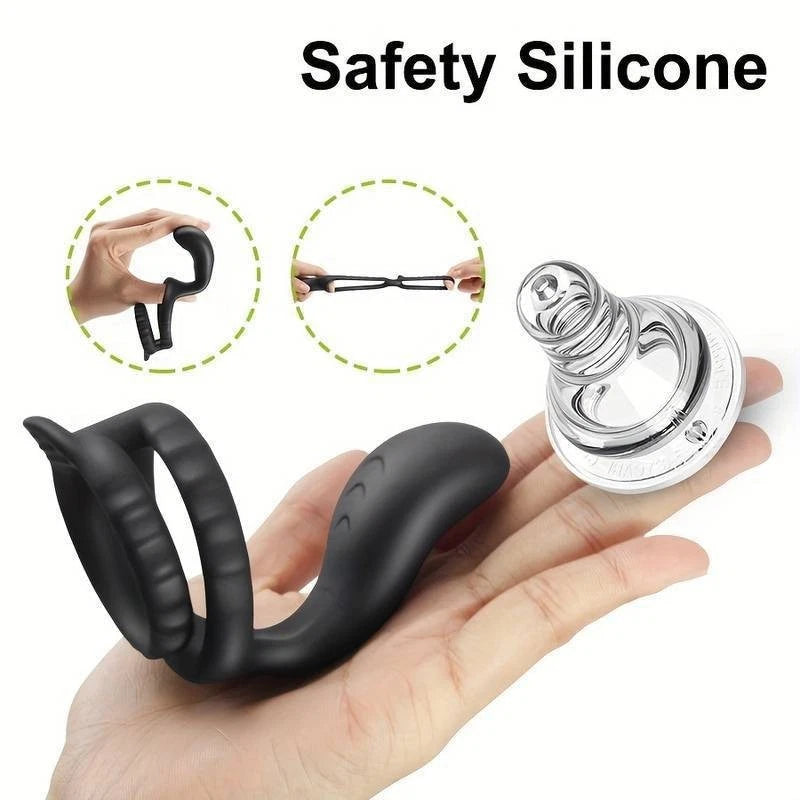 Penis Cock Ring Sleeve Erection Enhancer Delay Ejaculation Male Sex Toys for Men Couples