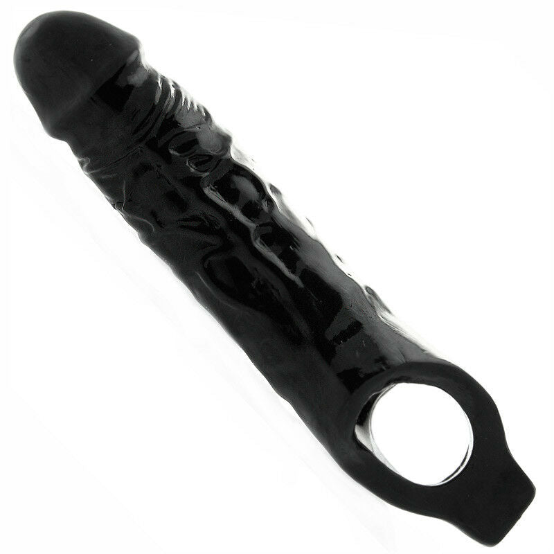 11" Mega Mighty Reusable Penis Sleeve Condom  Extender Enlarger  Sex Toys for Men Couples