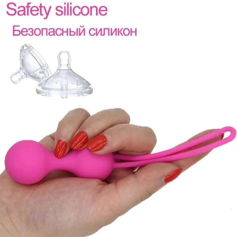 Ben Wa Kegel Balls Pelvic Exerciser Silicone Vaginal Muscle Tightening Exerciser Sex Toys for Women Couples