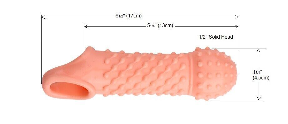 Reusable Condom Penis Sleeve Extender Enlarger Ball Loop Girth Sheath Sex Toys for Men Couples