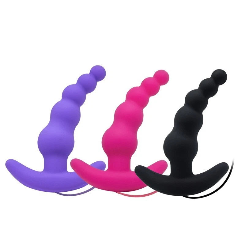 Vibrating Anal Butt Plug Beads Prostate Massager Sex Toys for Men Woman Couples LGBTQ Gay