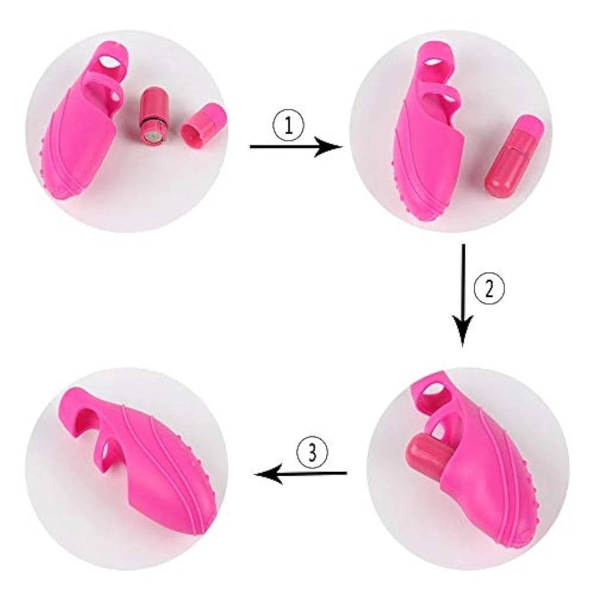 Mini Finger Bullet Pussy Nipples Vibrator G-Spot Massager Masturbator Sex Toys for Women Men Couples