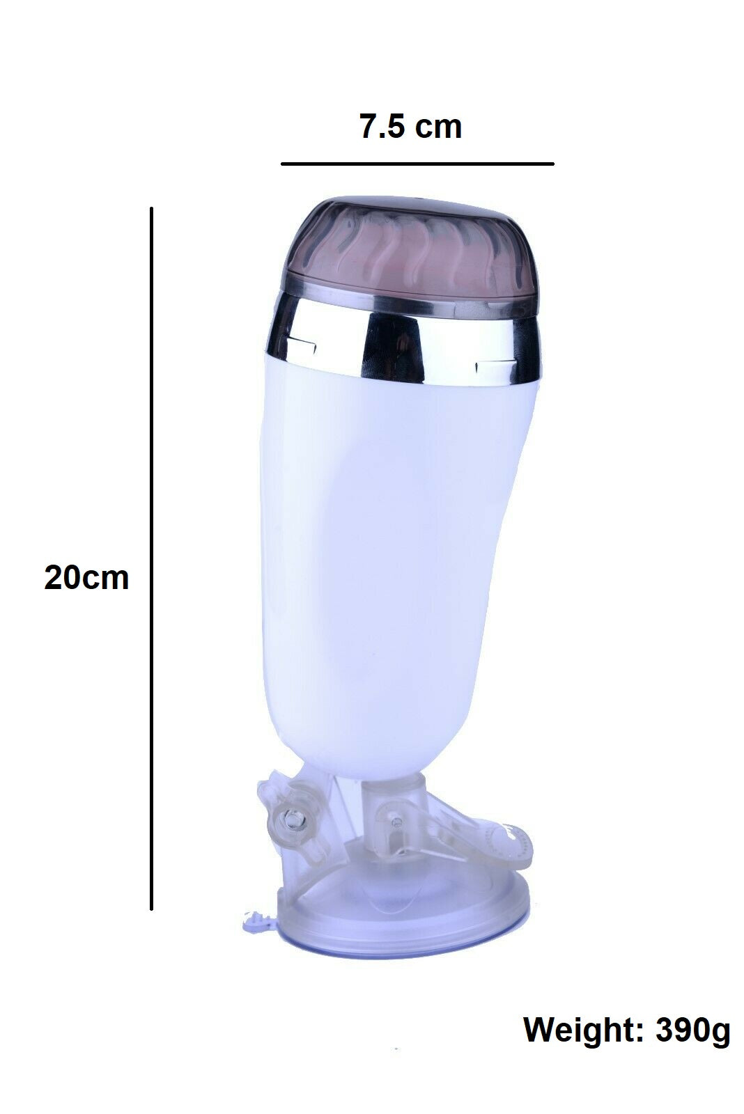 Male Vibrating Masturbation Cup Hands-Free Suction Cup Flesh Light Stroker Sex Toys for Men