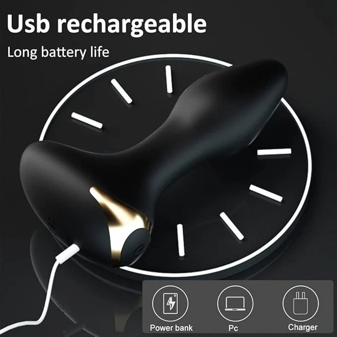 USB Vibrating Anal Butt Plug Dildo Prostate Massager Sex Toys for Men Women Gay LGBTQ
