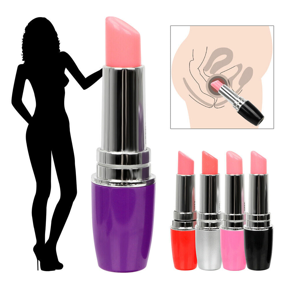 Vibrating Lipstick Bullet Vibrator Anal Butt Plug Sex Toys for Men Women Couples LGBTQ Gay