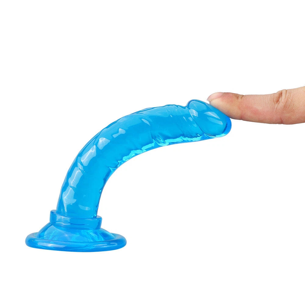 5.51" Realistic Dildo Suction Cup Thick Dong Anal Butt Ass Plug Sex Toys For Men Women Couples