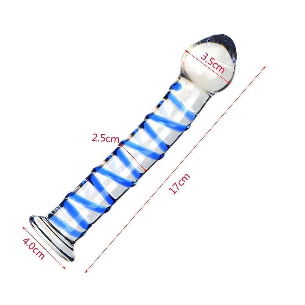 Crystal Glass Anal Beads Butt Plug P- Spot G-Spot Stimulation Dildo Sex Toys for Men Women Couples&nbsp;Gay LGBTQ