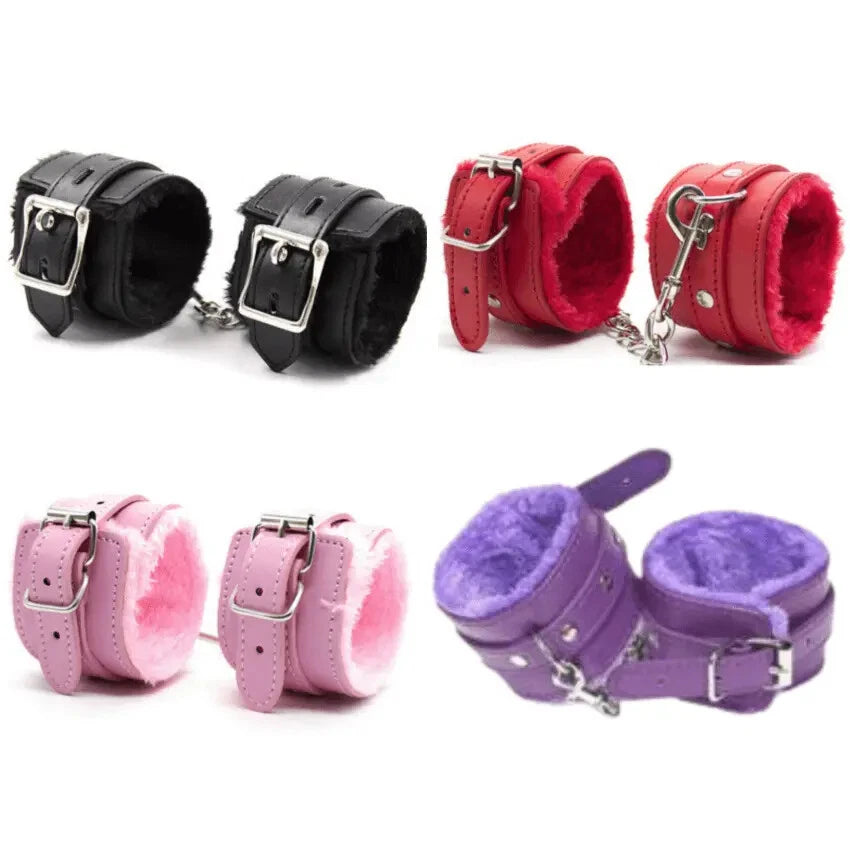 Bondage Set Kit HANDCUFFS BDSM Fetish Sex Ankle Restraint Role Play Toys for Couples