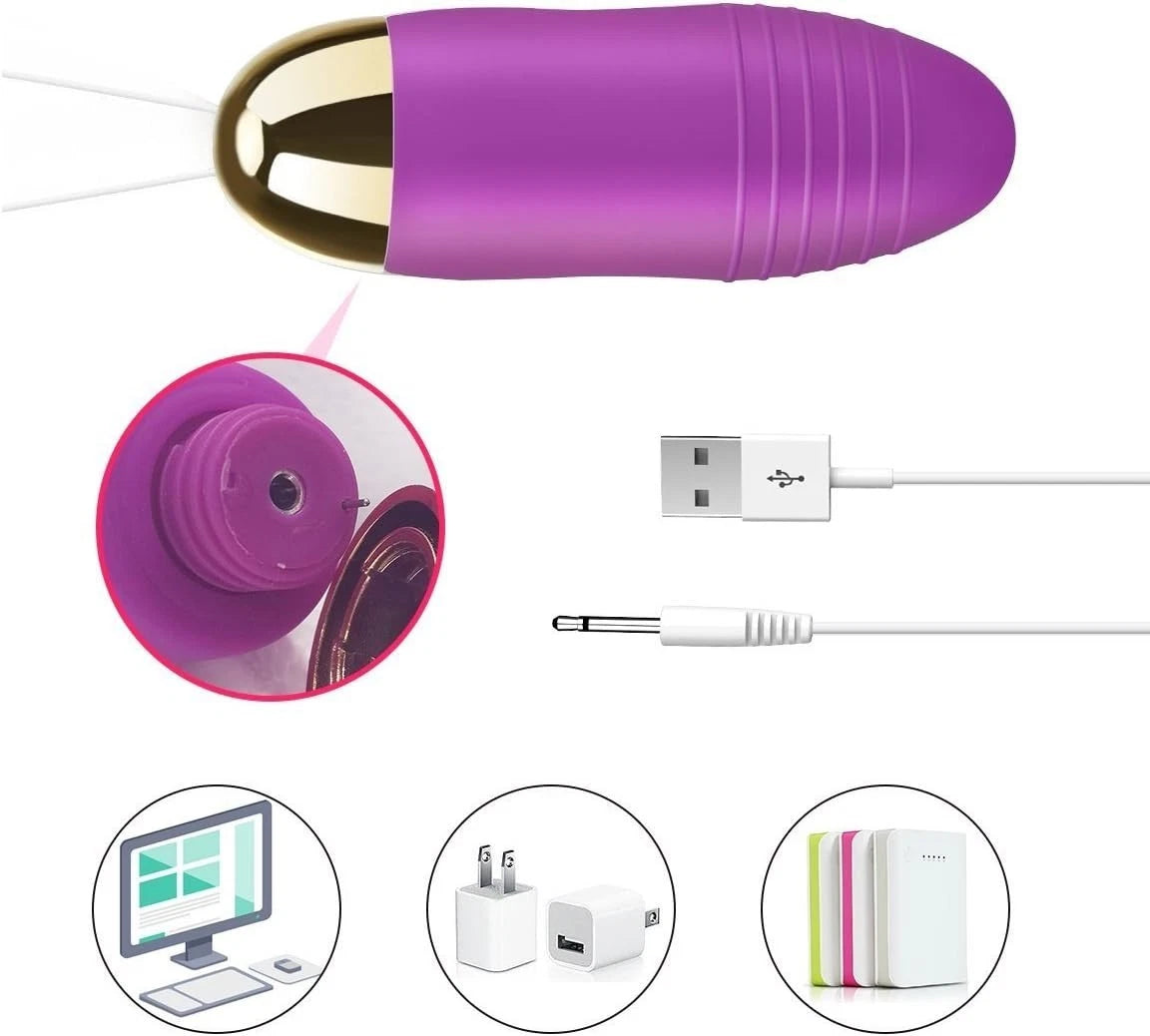 Wireless Remote-Control Vibrating Egg Bullet Vibrator Sex Toy for Men Women Couple Masturbator Massager