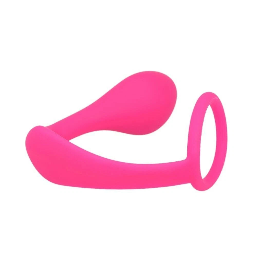 Penis Cock Ring & Anal Butt Plug Prostate Massager Sex Toys for Men Women Couples LGBTQ Gay
