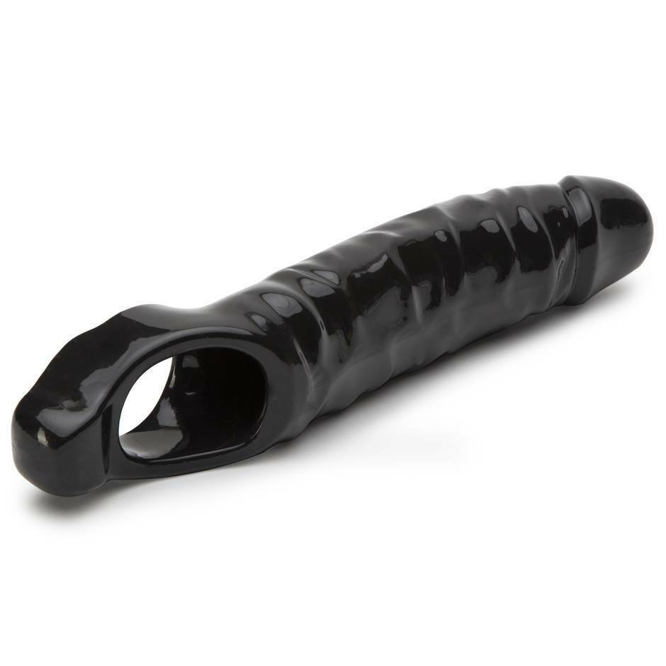 11" Mega Mighty Reusable Penis Sleeve Condom  Extender Enlarger  Sex Toys for Men Couples