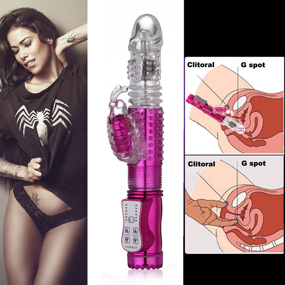 Pussy Vagina Rabbit G-Spot Vibrator Anal Butt Plug Sex Toys for Men Women Couples LGBTQ Gay Masturbator