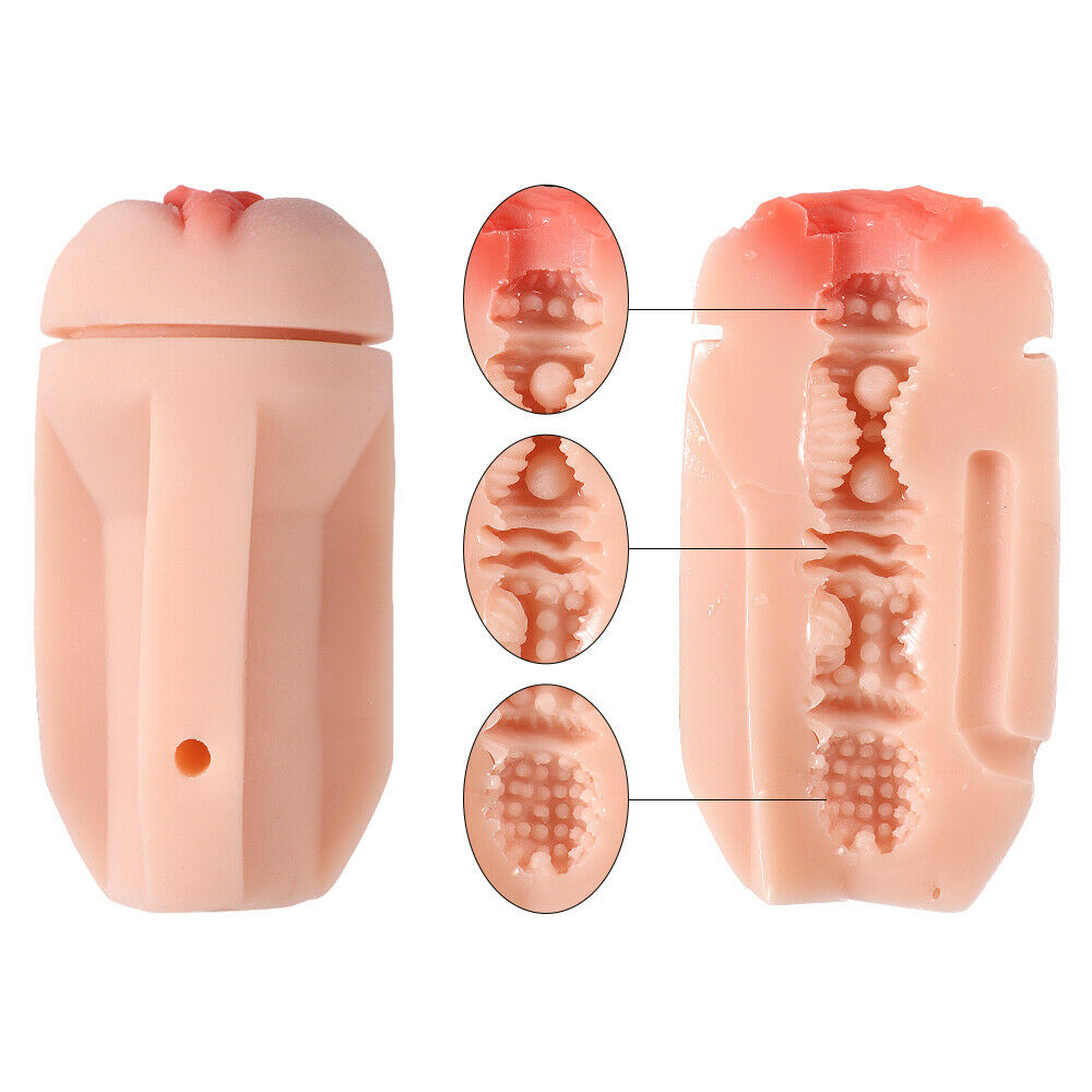 Beer Bottle Shape Vibrating Masturbation Cup Penis Flesh Light Sleeve Masturbator Sex Toys for Men