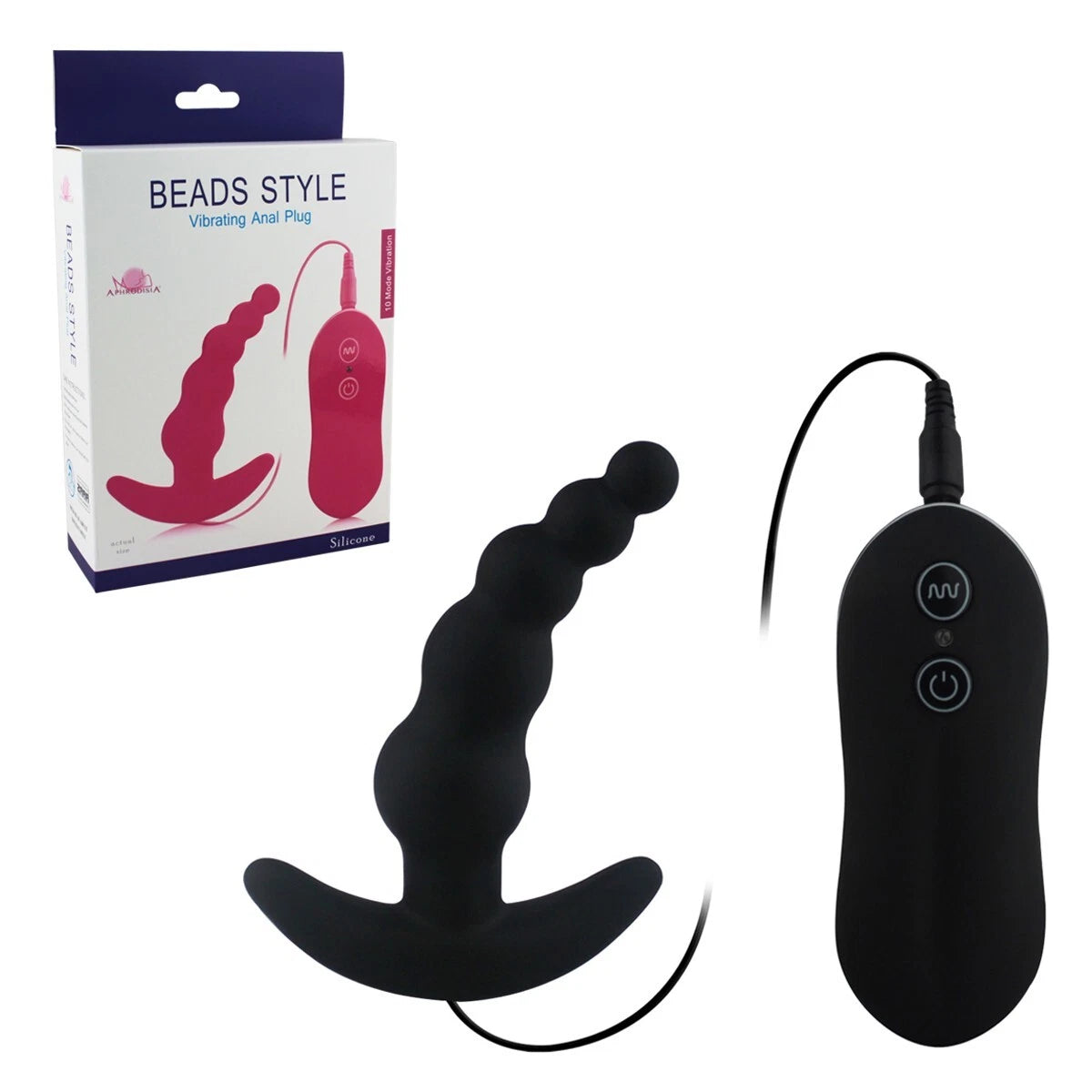 Vibrating Anal Butt Plug Beads Prostate Massager Sex Toys for Men Woman Couples LGBTQ Gay