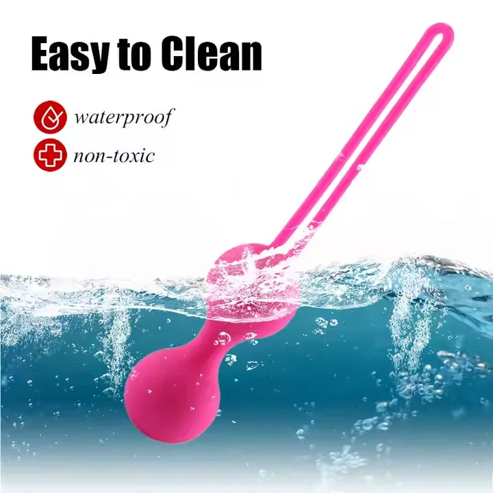 Ben Wa Kegel Balls Pelvic Exerciser Silicone Vaginal Muscle Tightening Exerciser Sex Toys for Women Couples