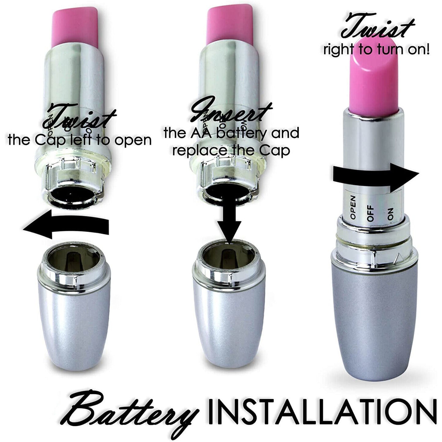 Vibrating Lipstick Bullet Vibrator Anal Butt Plug Sex Toys for Men Women Couples LGBTQ Gay