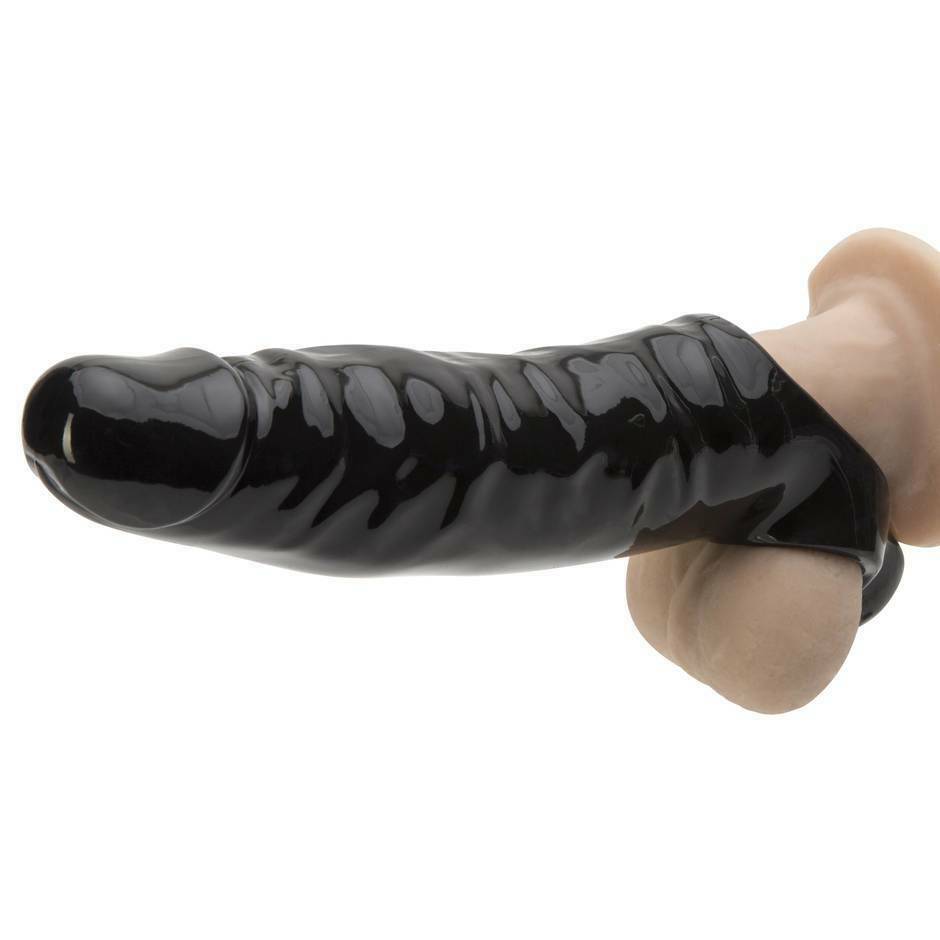 11" Mega Mighty Reusable Penis Sleeve Condom  Extender Enlarger  Sex Toys for Men Couples
